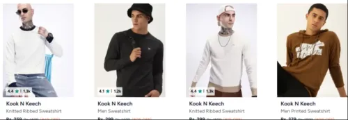 Image of Kook N Keech men's sweatshirts at minimum 80% Dscounnt