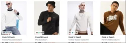 Kook N Keech men's sweatshirts at minimum 80% Dscounnt