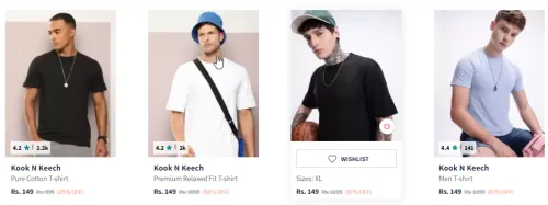 Image of Kook N Keech Men's T-shirts starting @₹149