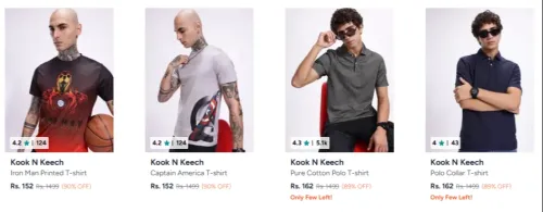 Image of Kook N Keech Men's Tshirts Starting ₹152 