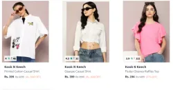 Kook N Keech Women Fashion shirt Starting @ ₹224