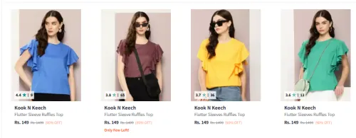 Image of Kook N Keech women's Top up to 90% Discount 