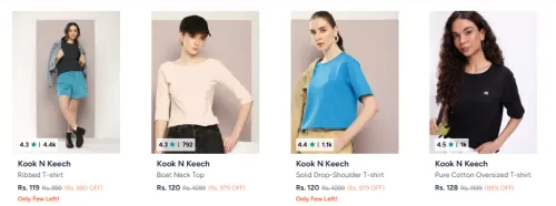 Image of Kook N Keech Women's Clothing starting @ ₹119