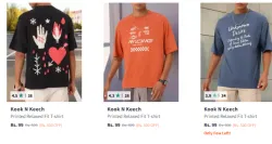 Kook N Ketch Men Tshirt Starting @ ₹99