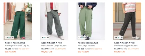 Image of Kook N Keech Men's Trousers starting at ₹299