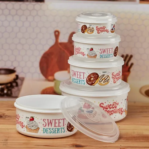 Image of Kookee Plastic Airtight Food Storage Container Set of 4