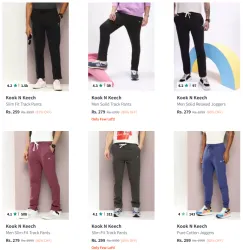 Kook N Keech Brand Mens Track Pants @ Minimum 80% Discount