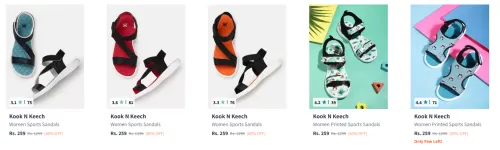 Image of Kook N Keech Women's Sandals at minimum 80% Discount