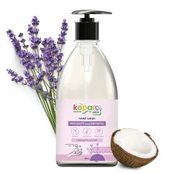 Koparo Clean Natural Hand Wash With Lavender Fragrance | pH Balanced Infused With Glycerin & Tea Tree Oil Germ Protection | All skin | Kids Safe, Eco Friendly, Plant Based | 500 ml - Pack of...