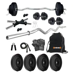 Kore 8Kg PVC Home Gym Set Curl Rod