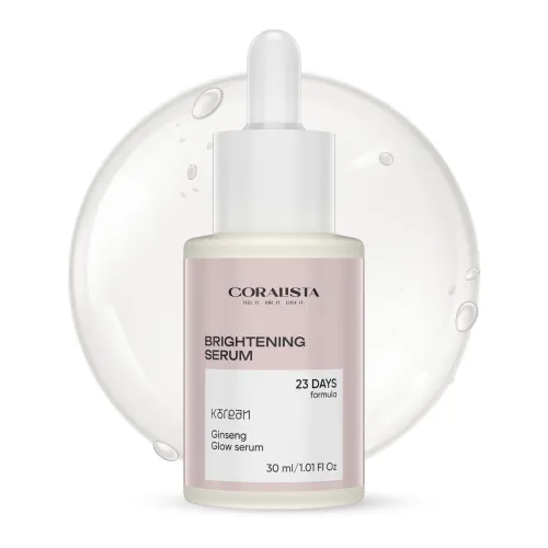 Image of Korean Glow Serum with Ginseng,Vitamin C & Hyaluronic Acid – 30ml | K-Beauty Radiance Booster | 98% Natural, 72% Organic