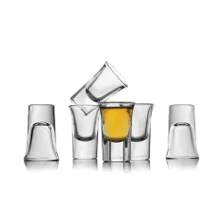 KOSH- Perfect Shot Glass for Party Bar, Vodka & Tequila Cocktail 30 ML,Clear Glasses Bars Restaurants,Kitchen,Home (Set of 6)