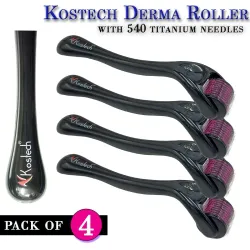 Kostech Derma Roller for Hair Growth (Pack of 4, 2.0mm)