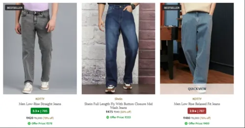 Image of KOTTY men jeans starting at ₹420