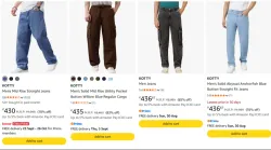KOTTY Men's Jeans upto 85% discount