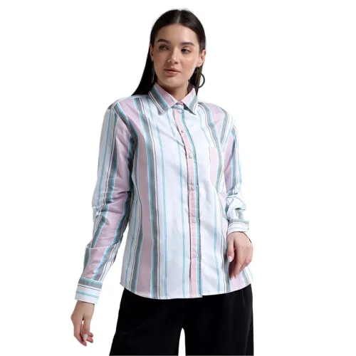 Image of KOTTY Striped Regular Fit Womens Shirt