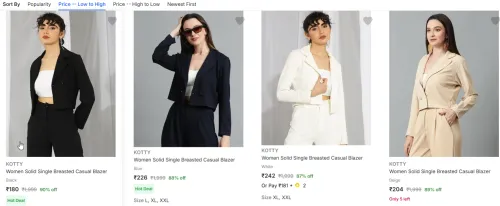 Image of Kotty Women Blazer up to 90% Discount