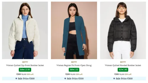 Image of KOTTY Women Jacket Upto 90% Discount