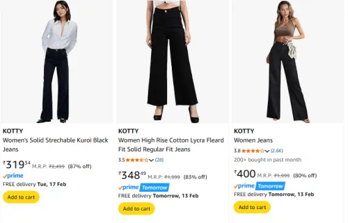Image of kotty women jeans up to 87% discount