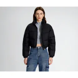 KOTTY Women Nylon Full Sleeve Solid Standard Length Puffer Jacket