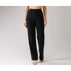 KOTTY Women Polyester Blend Solid Trousers