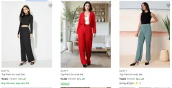 Kotty womens Co Ords set at Minimum 90% Off