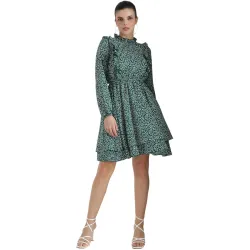 KOTTY Womens Glamour Galore Crystal Petal Multicolored Dress
