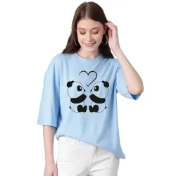 KOTTY Women’s Graphic Printed T-Shirt – Soft Cotton Blend Tee for Everyday Style