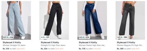 Image of Kotty Women's Jeans Starting at ₹319