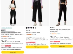 KOTTY Women's JeFlared ans From 83%Discount