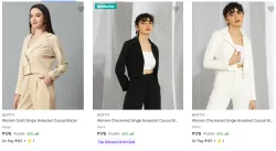 KOTTY  Women Solid  Casual Blazer   Starting @ ₹178