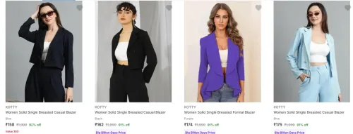 Image of Kotty Women's Blazers up to 92% Discount