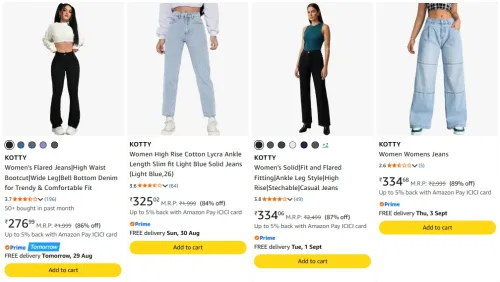 Image of Kotty Women's Jeans upto 89% discount 