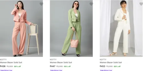 Image of Kotty Women's Readymade Suits Starting @ ₹436