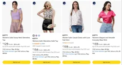 KOTTY Womens Shirts & Tops From ₹129