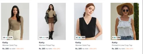 Image of Kotty Women's top at 78% discount 