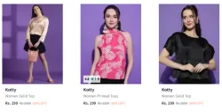 Kotty Womens Top at Minimum 90% Discount