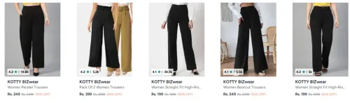 Image of Kotty Women's Trouser at minimum 90% Discount