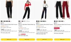 Kotty Womens Trousers upto 90% discount