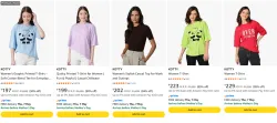 kotty womens t shirt starting @ ₹197
