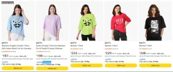 KOTTY Women’s T-Shirt Upto 90% Discount