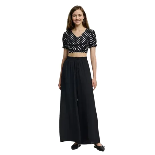 Image of KOTTY Women's Wide-Leg Trouser|Palazzo Pants|High Waist Flowy Trousers