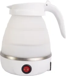 koynas Electric Foldable Kettle, 600ml Food Grade Silicone Folding Kettle for Home Outdoor Camping Hiking,Boil Dry Prote