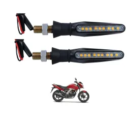 Kozdiko Front & Rear Side Sleek Yellow Indicator Light Set of 4 Pcs for Honda CB Unicorn 160