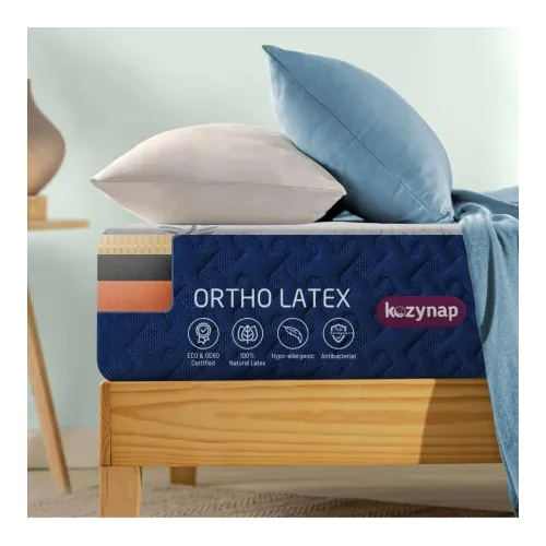 Image of Kozynap Pure Natural Latex Memory Foam Mattress 75x72x6 Inch