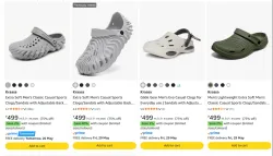 Kraasa Men's Clogs at minimum 75% Discount
