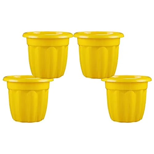 Image of Kraft Seeds by 10club 8 Inch Wavy Collar Style Appealing Victoria Flower Planters Suitable for Home, Garden and Office U