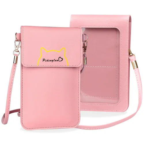 Image of Kraptick Kitten Printed Phone Sling Bag for Women
