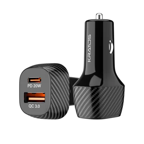 Image of Kratos 51W Fast Car Charger (PD 3.0 + QC 3.0)