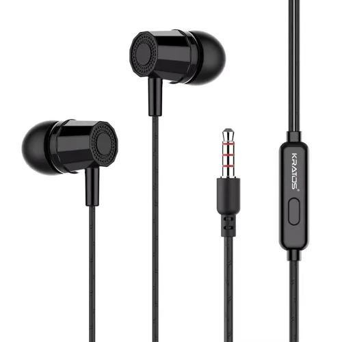 Image of Kratos E02 Black Wired Earphones